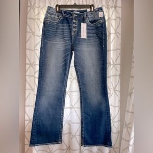 VIGOSS slim boot heritage fit mid-rise denim jeans size 14/32 NWT